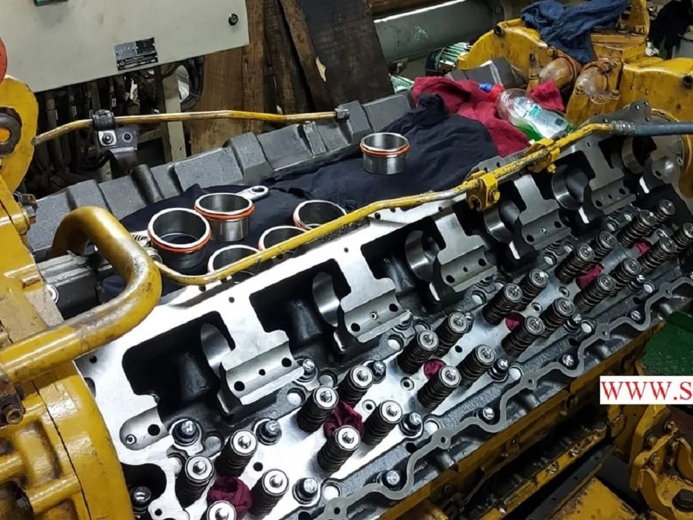 Engine Overhaul Crack repair Piston caterpillar Genset caterpillar Engine adalah FInal Drive shaft precise machine crankshaft Maintenance is engine block is adalah Perbaikan Alat berat SSC Works Maintenance adalah