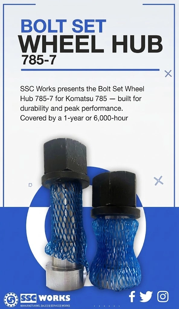 Bolt Set Wheel Hub 785-7 for Komatsu 785